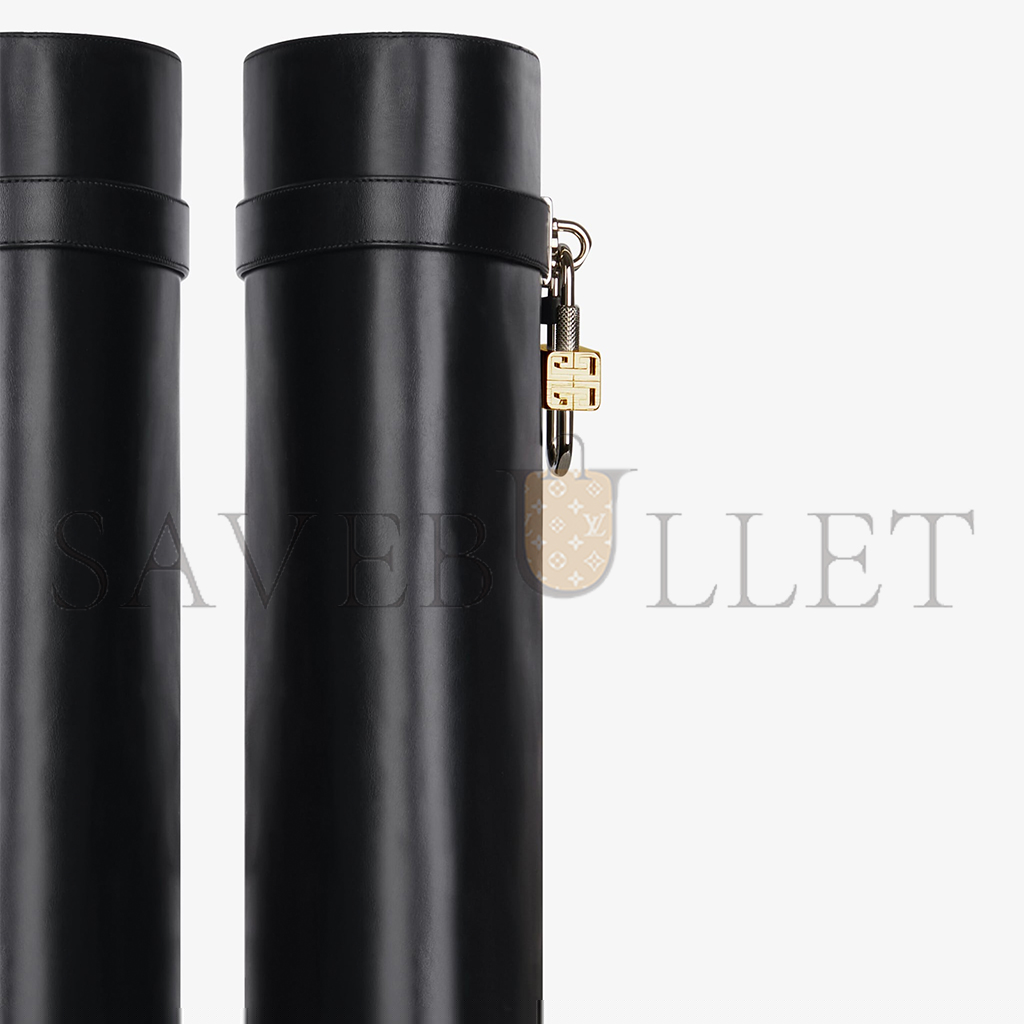 G1uenchy shark lock boots in leather be702ne1ng-001